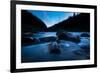 Hues Of Blue From Pristine Flowing Waters Of The Northfork Of The Clearwater River In North Idaho-Ben Herndon-Framed Photographic Print