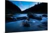 Hues Of Blue From Pristine Flowing Waters Of The Northfork Of The Clearwater River In North Idaho-Ben Herndon-Mounted Photographic Print