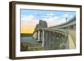 Huey P. Long Bridge, New Orleans, Louisiana-null-Framed Art Print