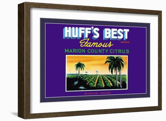 Huff's Best Brand-null-Framed Art Print