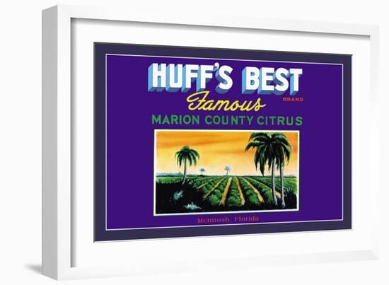 Huff's Best Brand-null-Framed Art Print