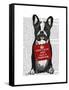 Hug a Frenchie-Fab Funky-Framed Stretched Canvas