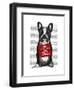 Hug a Frenchie-Fab Funky-Framed Art Print