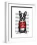 Hug a Frenchie-Fab Funky-Framed Art Print