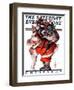 "Hug from Santa," Saturday Evening Post Cover, December 26, 1925-Joseph Christian Leyendecker-Framed Giclee Print