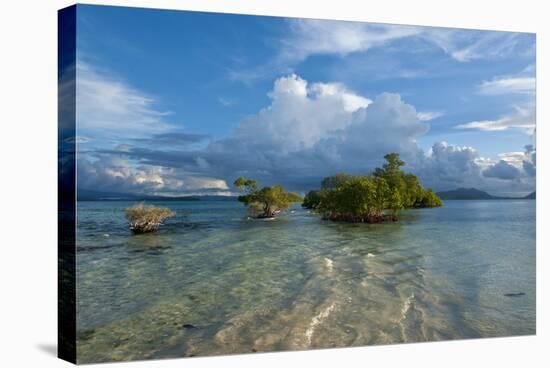 Huge Cloud Formations over the Marovo Lagoon, Solomon Islands, Pacific-Michael Runkel-Stretched Canvas