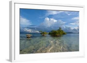 Huge Cloud Formations over the Marovo Lagoon, Solomon Islands, Pacific-Michael Runkel-Framed Photographic Print