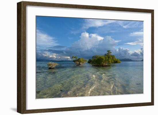 Huge Cloud Formations over the Marovo Lagoon, Solomon Islands, Pacific-Michael Runkel-Framed Photographic Print