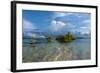 Huge Cloud Formations over the Marovo Lagoon, Solomon Islands, Pacific-Michael Runkel-Framed Photographic Print