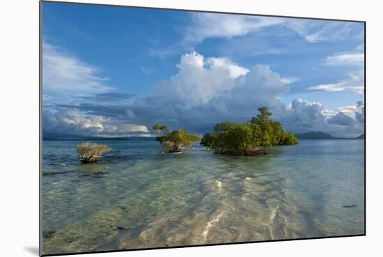 Huge Cloud Formations over the Marovo Lagoon, Solomon Islands, Pacific-Michael Runkel-Mounted Photographic Print