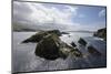 Huge clouds clear the way for bright sunshine to light the cliffs and islands of St. Ninian's Bay, -Stephen Spraggon-Mounted Photographic Print