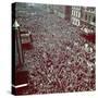 Huge Crowd Celebrating Ve Day in New York City During WWII-null-Stretched Canvas