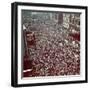 Huge Crowd Celebrating Ve Day in New York City During WWII-null-Framed Photographic Print