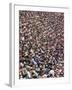 Huge Crowd of Baseball Fans Attending the World Series at the Los Angeles Coliseum-null-Framed Photographic Print