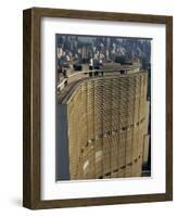 Huge Curved Office Block Facade, Designed by Oscar Niemeyer, Sao Paulo, Brazil, South America-Waltham Tony-Framed Photographic Print