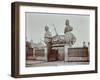 Huge Figureheads at Castles Ship Breaking Yard, Westminster, London, 1909-null-Framed Premium Photographic Print