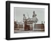 Huge Figureheads at Castles Ship Breaking Yard, Westminster, London, 1909-null-Framed Photographic Print