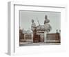 Huge Figureheads at Castles Ship Breaking Yard, Westminster, London, 1909-null-Framed Photographic Print