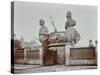 Huge Figureheads at Castles Ship Breaking Yard, Westminster, London, 1909-null-Stretched Canvas