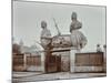 Huge Figureheads at Castles Ship Breaking Yard, Westminster, London, 1909-null-Mounted Photographic Print