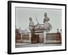 Huge Figureheads at Castles Ship Breaking Yard, Westminster, London, 1909-null-Framed Photographic Print