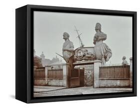 Huge Figureheads at Castles Ship Breaking Yard, Westminster, London, 1909-null-Framed Stretched Canvas