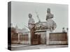 Huge Figureheads at Castles Ship Breaking Yard, Westminster, London, 1909-null-Stretched Canvas