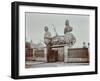 Huge Figureheads at Castles Ship Breaking Yard, Westminster, London, 1909-null-Framed Photographic Print