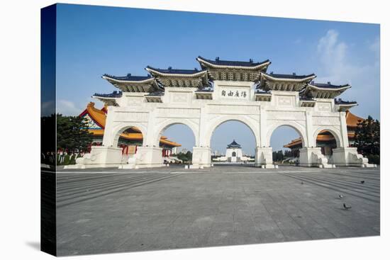 Huge Gate in Front of the Chiang Kai-Shek Memorial Hall, Taipei, Taiwan, Asia-Michael Runkel-Stretched Canvas