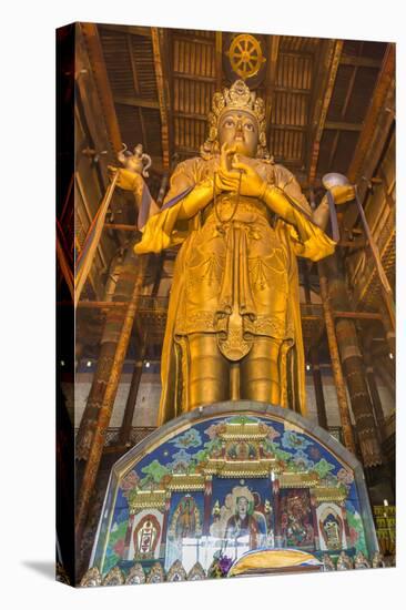 Huge Golden Buddha Statue, Ulaanbaatar (Ulan Bator)-Eleanor Scriven-Stretched Canvas