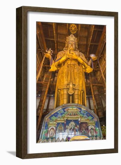 Huge Golden Buddha Statue, Ulaanbaatar (Ulan Bator)-Eleanor Scriven-Framed Photographic Print