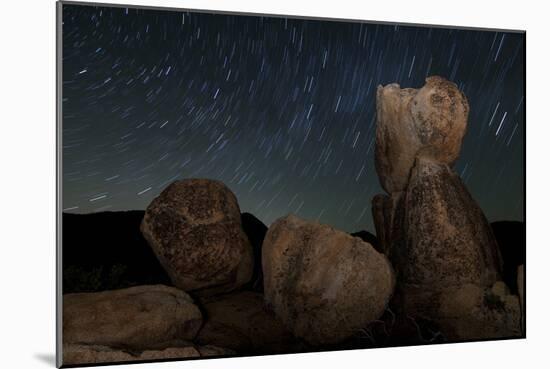 Huge Granite Boulders under Starry Skies, California-null-Mounted Photographic Print