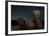 Huge Granite Boulders under Starry Skies, California-null-Framed Photographic Print