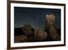 Huge Granite Boulders under Starry Skies, California-null-Framed Photographic Print