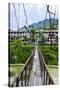 Huge Hanging Bridge in Banaue, Northern Luzon, Philippines, Southeast Asia, Asia-Michael Runkel-Stretched Canvas