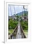 Huge Hanging Bridge in Banaue, Northern Luzon, Philippines, Southeast Asia, Asia-Michael Runkel-Framed Photographic Print