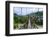 Huge Hanging Bridge in Banaue, Northern Luzon, Philippines, Southeast Asia, Asia-Michael Runkel-Framed Photographic Print