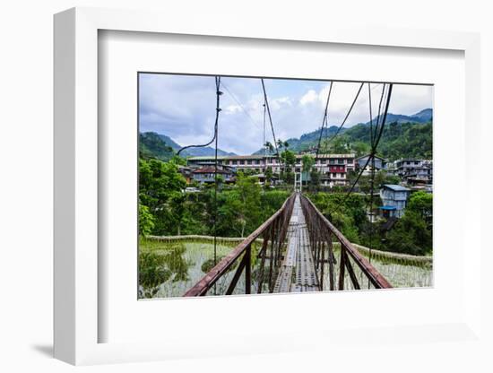 Huge Hanging Bridge in Banaue, Northern Luzon, Philippines, Southeast Asia, Asia-Michael Runkel-Framed Photographic Print