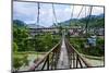 Huge Hanging Bridge in Banaue, Northern Luzon, Philippines, Southeast Asia, Asia-Michael Runkel-Mounted Photographic Print