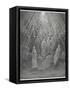 Huge Host of Angels Descend Through the Clouds in Paradise-Gustave Dor?-Framed Stretched Canvas