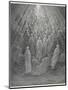 Huge Host of Angels Descend Through the Clouds in Paradise-Gustave Dor?-Mounted Photographic Print