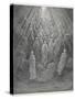 Huge Host of Angels Descend Through the Clouds in Paradise-Gustave Dor?-Stretched Canvas
