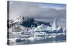 Huge Iceberg Amongst Sea Ice in the Yalour Islands-Michael Nolan-Stretched Canvas