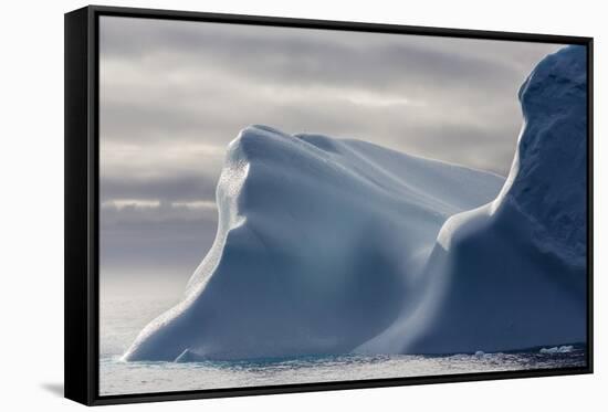 Huge Iceberg in Baffin Bay, Nunavut, Canada, North America-Michael Nolan-Framed Stretched Canvas