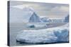 Huge Icebergs Calved from the Ilulissat Glacier, Ilulissat, Greenland, Polar Regions-Michael Nolan-Stretched Canvas