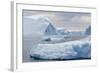 Huge Icebergs Calved from the Ilulissat Glacier, Ilulissat, Greenland, Polar Regions-Michael Nolan-Framed Photographic Print