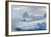 Huge Icebergs Calved from the Ilulissat Glacier, Ilulissat, Greenland, Polar Regions-Michael Nolan-Framed Photographic Print