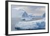 Huge Icebergs Calved from the Ilulissat Glacier, Ilulissat, Greenland, Polar Regions-Michael Nolan-Framed Photographic Print