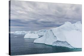 Huge Icebergs Calved from the Ilulissat Glacier, Ilulissat, Greenland, Polar Regions-Michael Nolan-Stretched Canvas