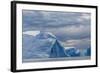 Huge Icebergs Calved from the Ilulissat Glacier, Ilulissat, Greenland, Polar Regions-Michael Nolan-Framed Photographic Print